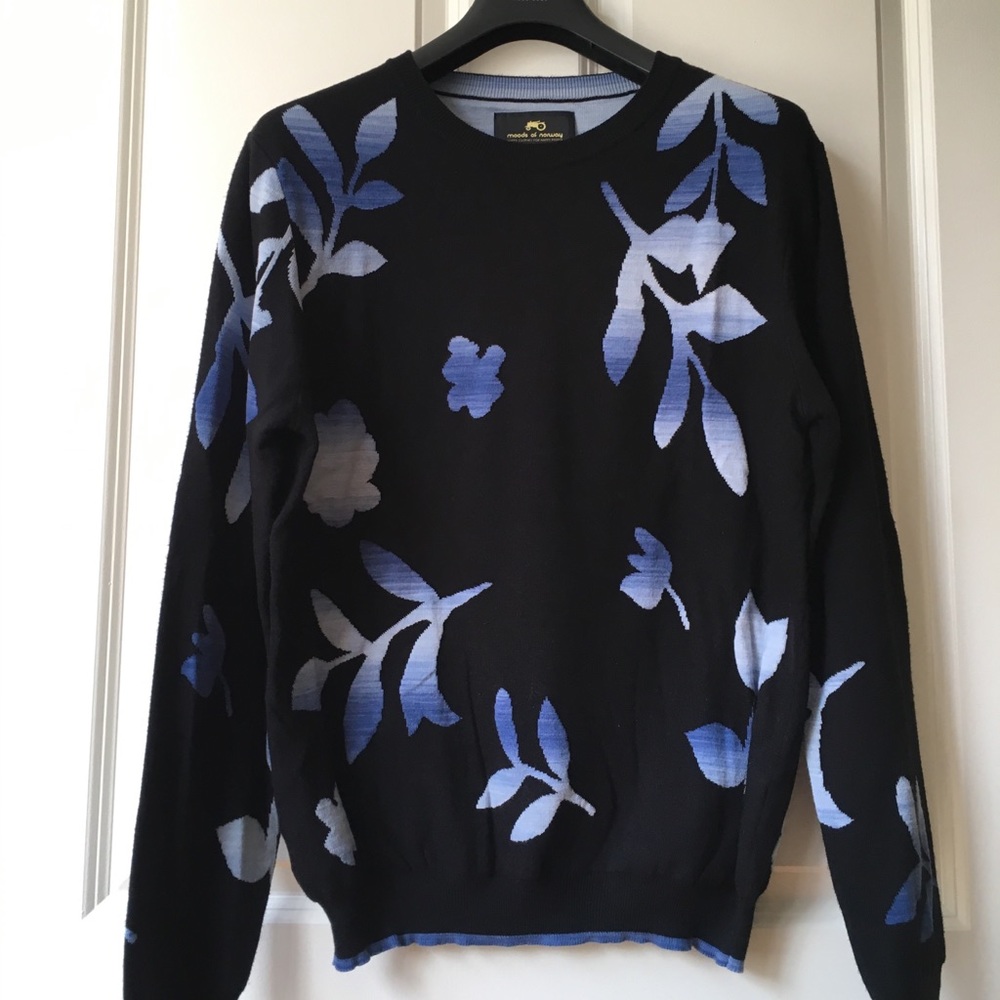 Moods of Norway jacquard knit floral sweater